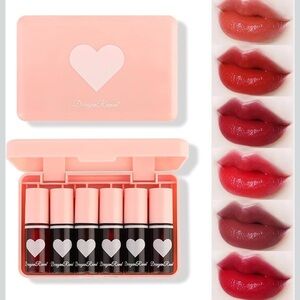 6 Lip Tint Set - Red and Pink Shades